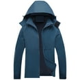 thumbnail image 1 of Ponceau Rain Jackets for Men Lightweight Men's Waterproof Windbreaker Jacket with Hood Men's Rain Jacket Breathable Blue XL, 1 of 7