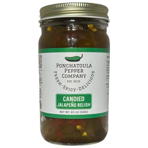Ponchatoula Pepper Company Candied Jalapeno Relish 8.5 oz