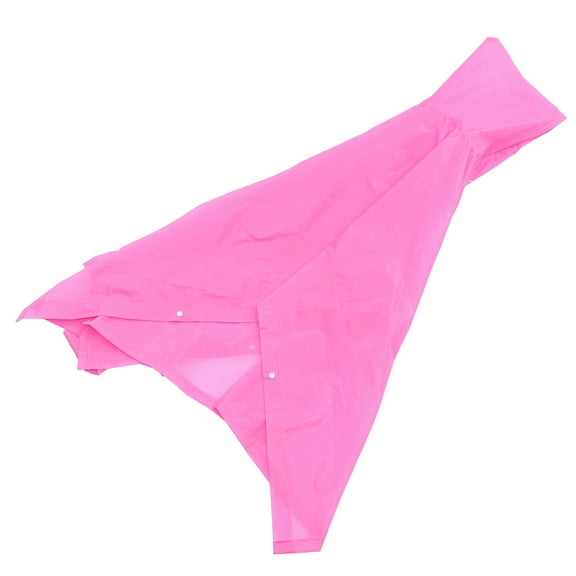 Pink EVA Material Rain Poncho for Adults Lightweight Easy to Carry Great for Outdoor Activities