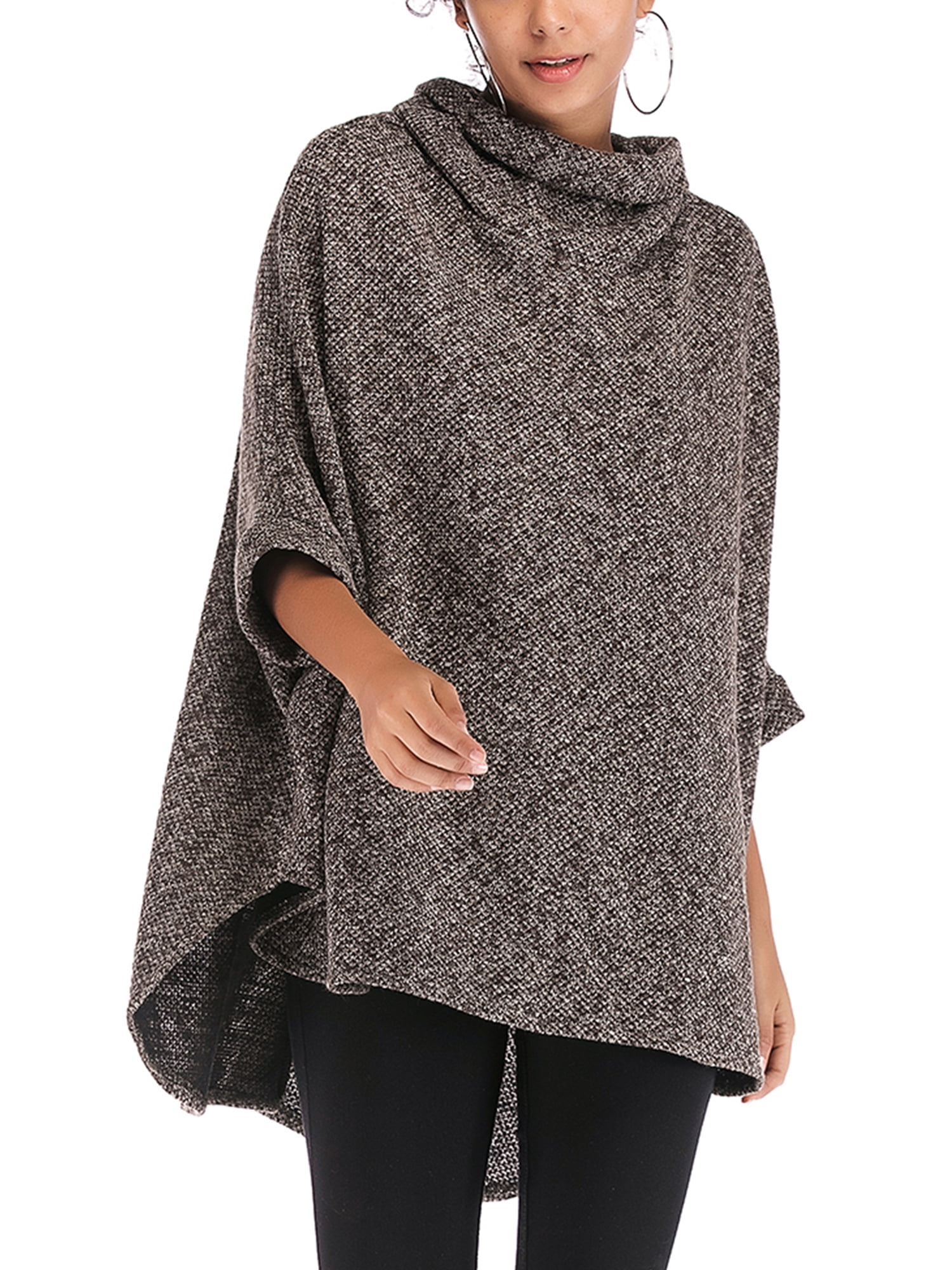 Bat Sleeve Irregular Hooded Sweater Bat Sleeve Irregular Hooded Sweater