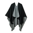 thumbnail image 1 of Poncho Sweater Women Shawl Wrap Fashionable Open Front Poncho Cape, 1 of 8