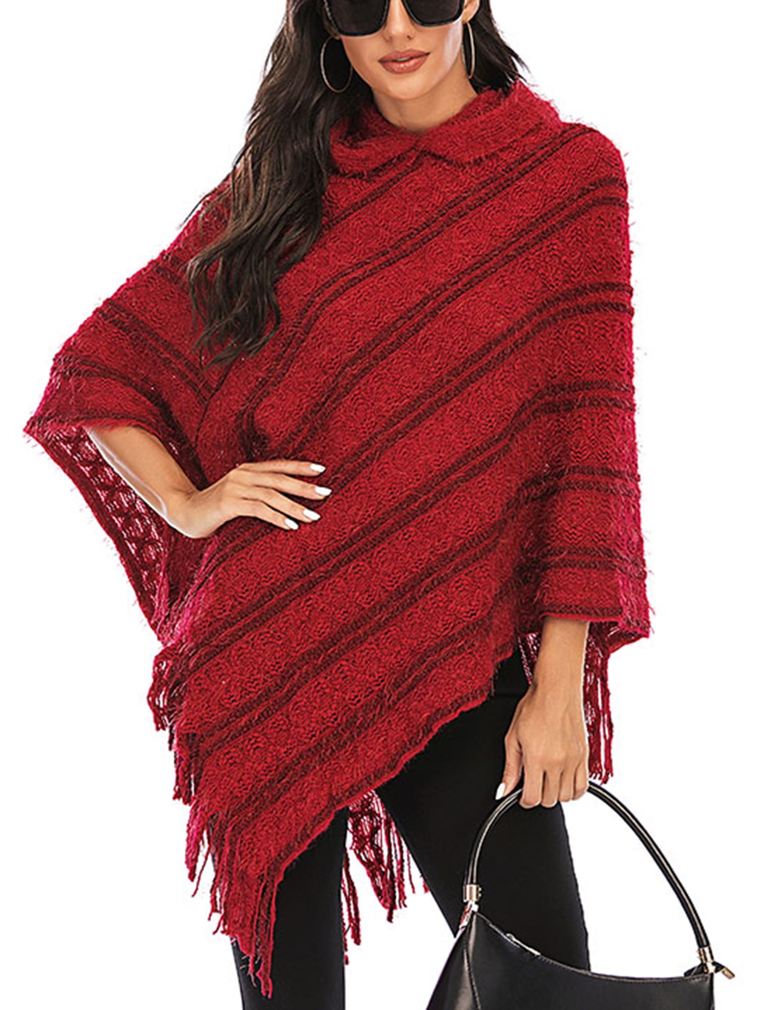 Red hooded long wool coat women 4615 Red hooded long wool coat women 4615