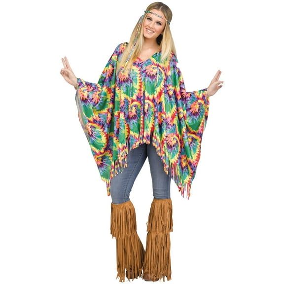 Poncho Tie-Dye Hippie