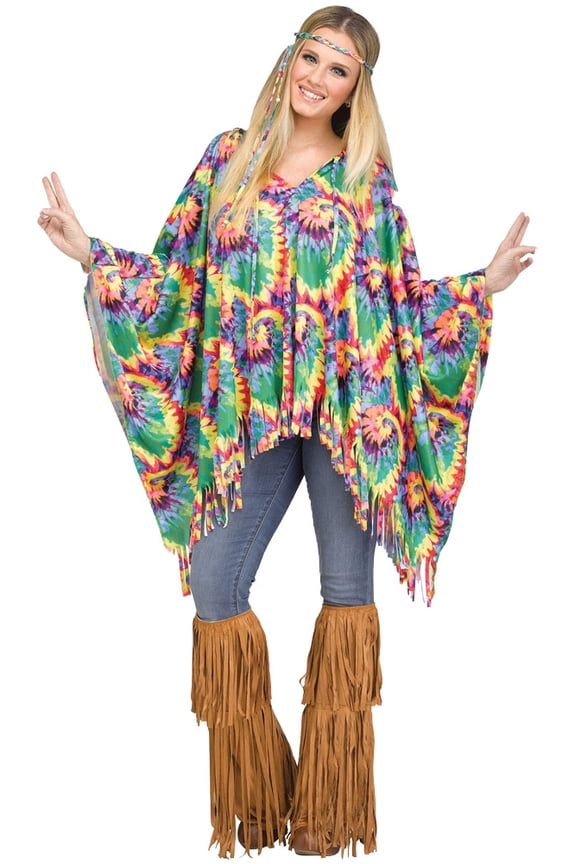 Poncho Tie-Dye Hippie