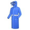 thumbnail image 1 of Ponchos Adult Plastic Pants Suit Loose Long Sleeve Wear Resistant with Hood Rain Coat Rain Jacket Sizes 3XL, 1 of 3