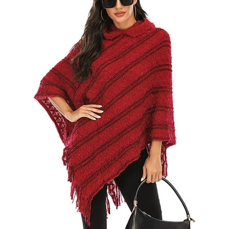Ponchos for Women One Piece Poncho Capes Poncho Knit Ponchos Poncho Poncho Relaxed Shawls Wrap Coats Tops