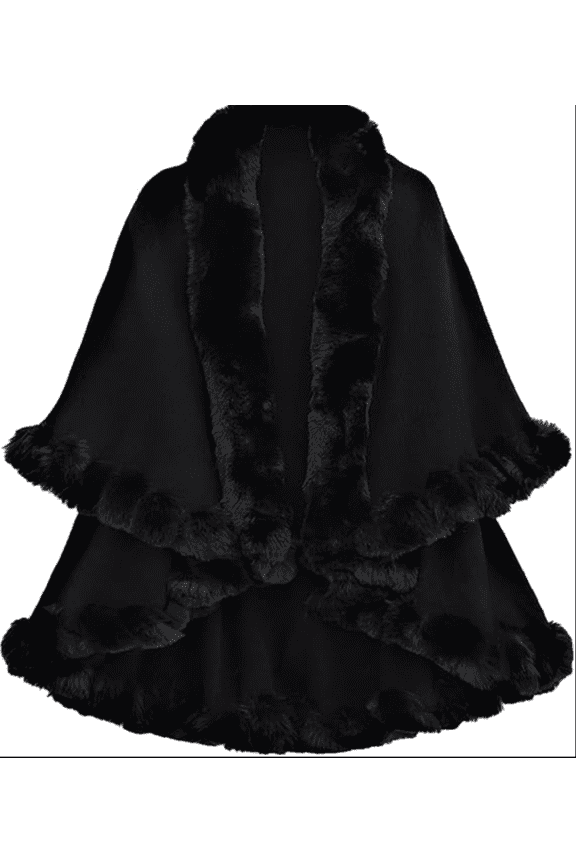 Ponchos for Women Shawls and Wraps Evening Dresses Faux Fur Collar Cloak Cape Pashmina