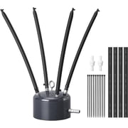 Zuomeng Pond Air Diffuser, Anti-Backflow Check Valve, Weighted Base, 1 pack, for Koi, Garden, Water Features & Aquariums