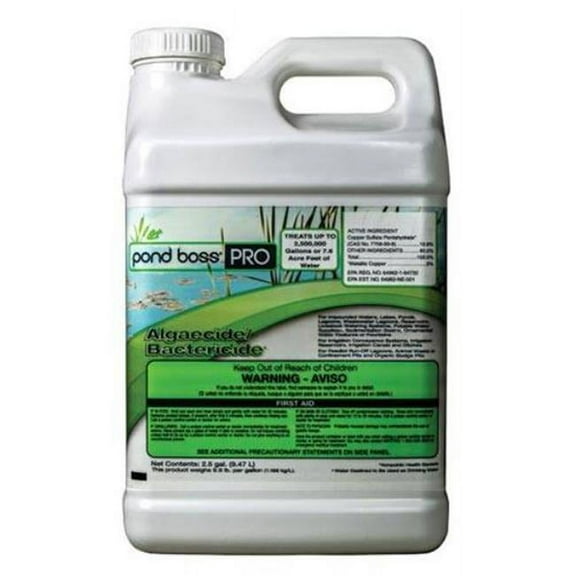 Pond Boss Pro Pond Algaecide Bactericide,1 gal.,Liquid 54289