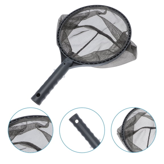 Pawsdot 1Pc Labor Saving Swimming Pool Scoop Net with PVC Handle for Pond Skimming