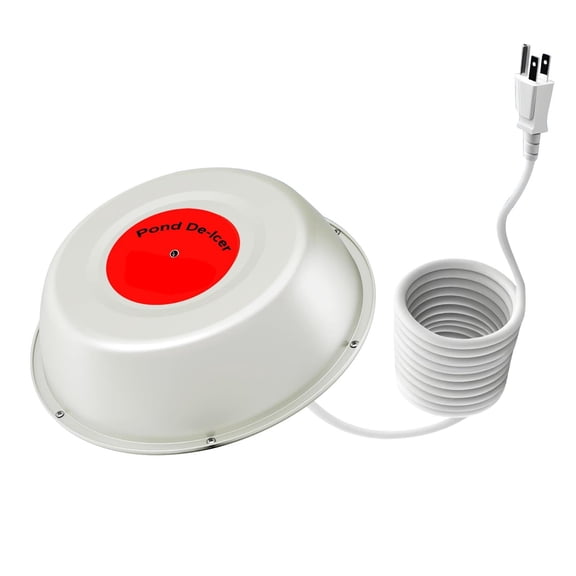 Pond Deicer And Ice Melter With Automatic Temperature Control, Energy Efficient And Weatherproof Design For Outdoor Pools, Water Gardens And Winter Use