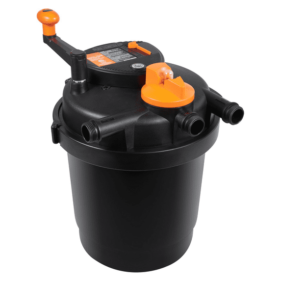 Pond Filter 1600 GPH with UV-C Light, Bio Pressure Filter for Koi Ponds ...