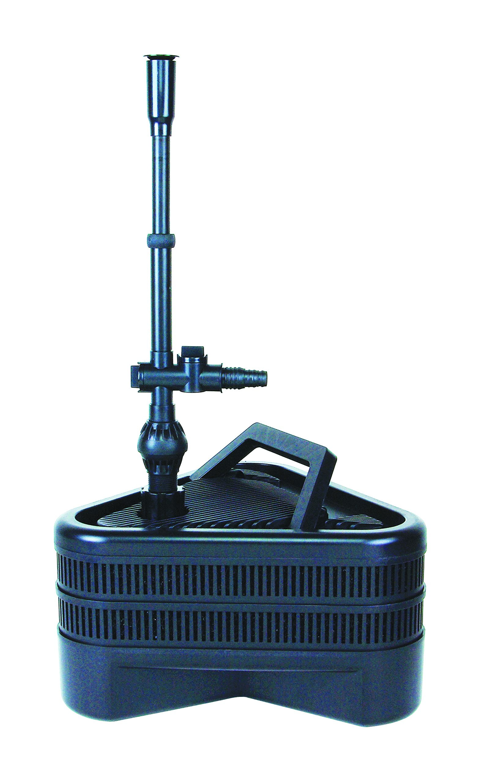 All-in-One Black Submersible Pond Filter with UV Light