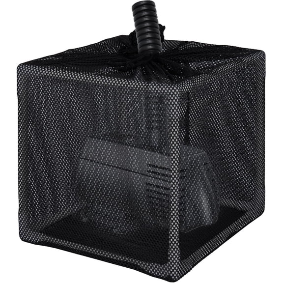 Pond Filter Box, Anti-Clogging Pond Filters for Outdoor Ponds Nylon Media Mesh Water Pump Cover Barrier Bag with Drawstring, Pond Pump Filter Bag (7 Inch)