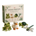 thumbnail image 1 of Pond Friends DIY Beaded Craft Kit, 4-Piece Set with Frog, Duck, Turtle & Dragonfly Designs, All-Inclusive Beading Kit for Adults & Beginners, Nature Themed Art Project (B), 1 of 2