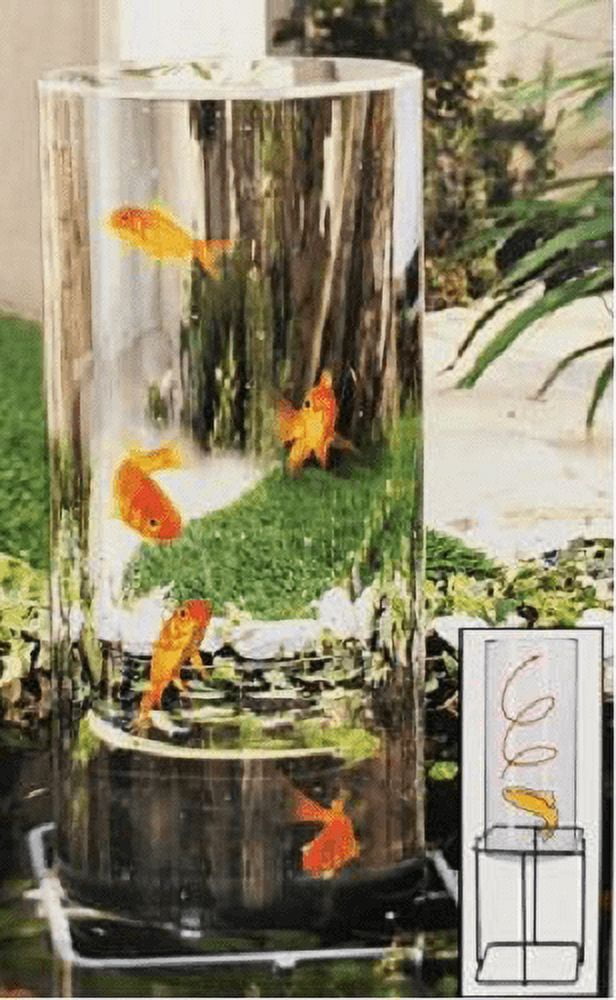 Pond Koi Fish Viewing Tube, Observation Tower for Aquatic Water Garden