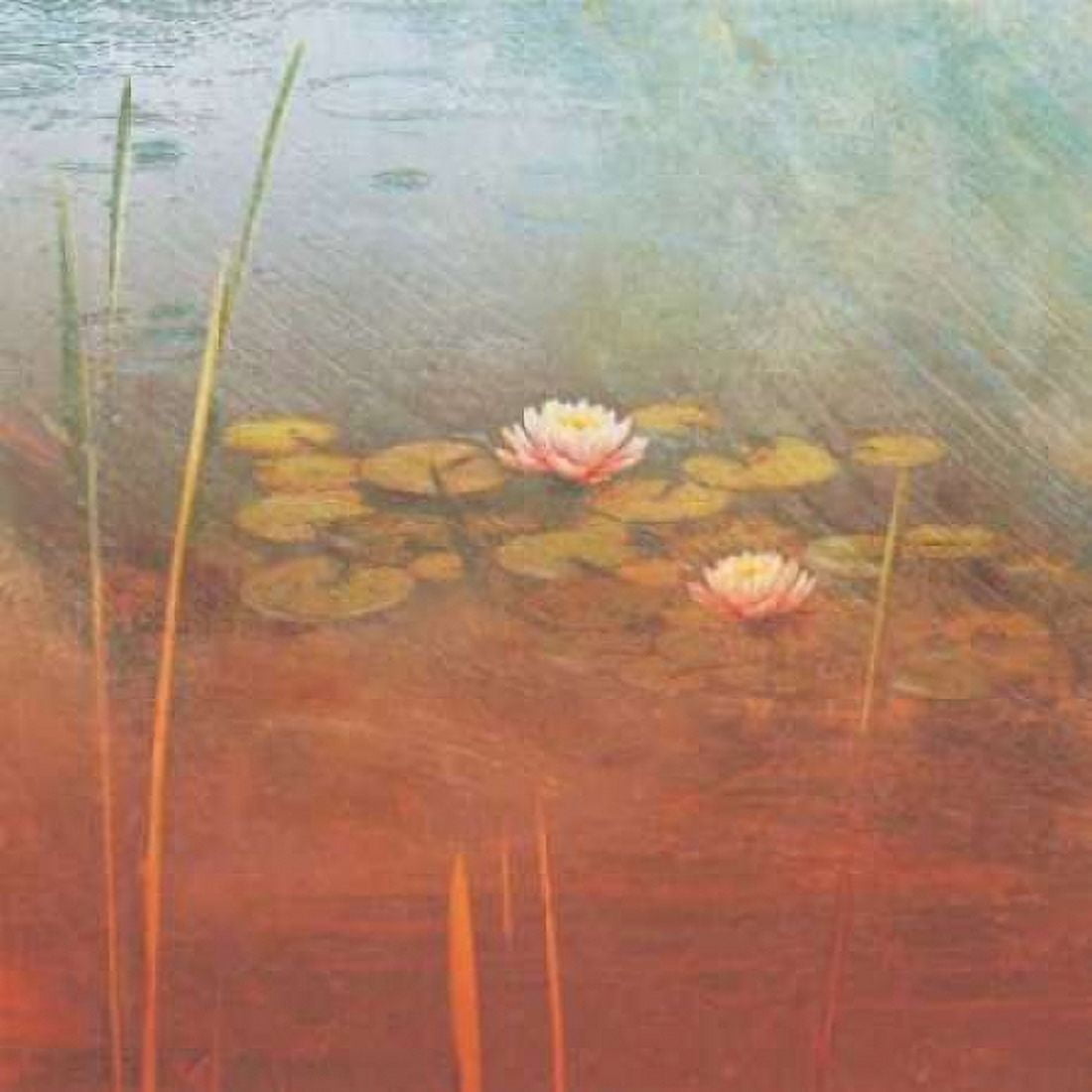 Pond Lilies II Canvas Art - Amy Melious (24 x 24)