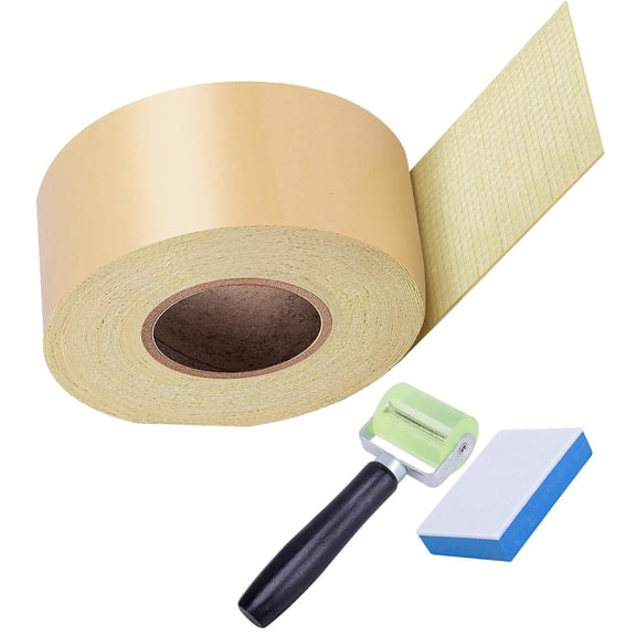 Pond Liner Seam Tape Double Sided Butyl Rubber Tape Waterproof Seam Tape Sponge Roller Adhesive Patches Repair