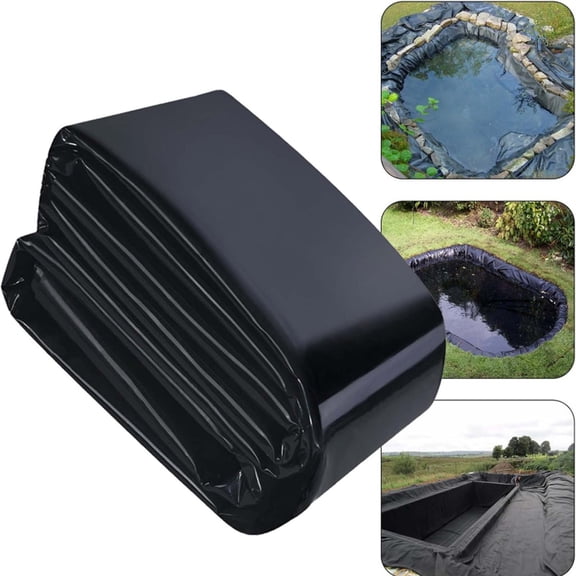 Pond Liner Waterproof Membrane - 47.24x82.68in Small Pond Seepage Liner | Foldable, Durable, Easy to Install for Landscaping Water Features