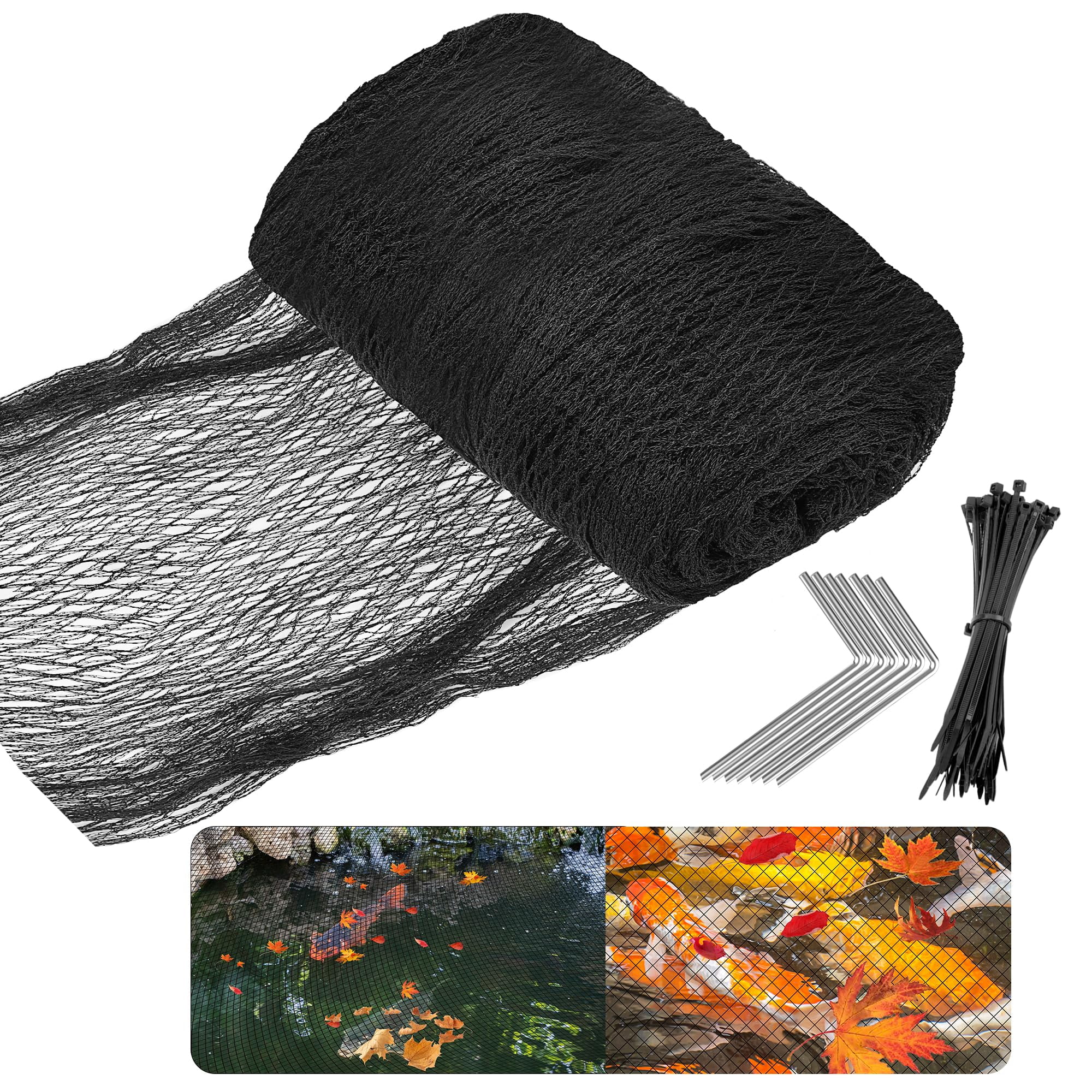 Pond Netting for Koi Ponds,Pond Covers for Outdoor Fish Ponds,Heavy ...