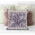thumbnail image 1 of Pond Peacock Indoor/Outdoor Pillow in Muted Purple Yellow 26x26, 1 of 8
