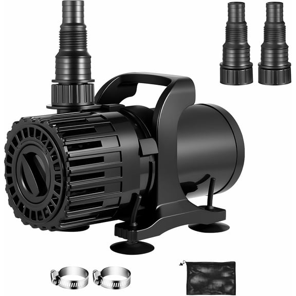 Pond Pump, Adjustable FlowSubmersible Water Pump for Pond, Waterfall & Fountain, Quiet Magnetic Motor, 180    Rotatable Outlet