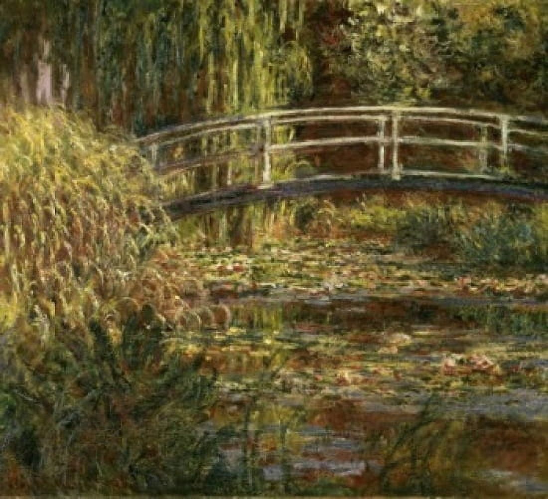 The Pond with Water Lilies Pink Harmony (Le Bassin aux Nympheas Harmonie Ros) 1900 Claude Monet (1840-1926French) Musee d Orsay Paris Canvas Art - Claude Monet (24 x 36)