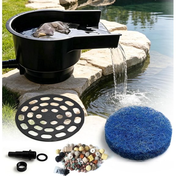 Pond Waterfall Spillway Box Kits with 8 inch Wide Weir