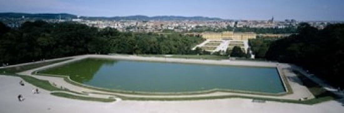 Pond at a palace Schonbrunn Palace Vienna Austria Canvas Art - Panoramic Images (18 x 6)