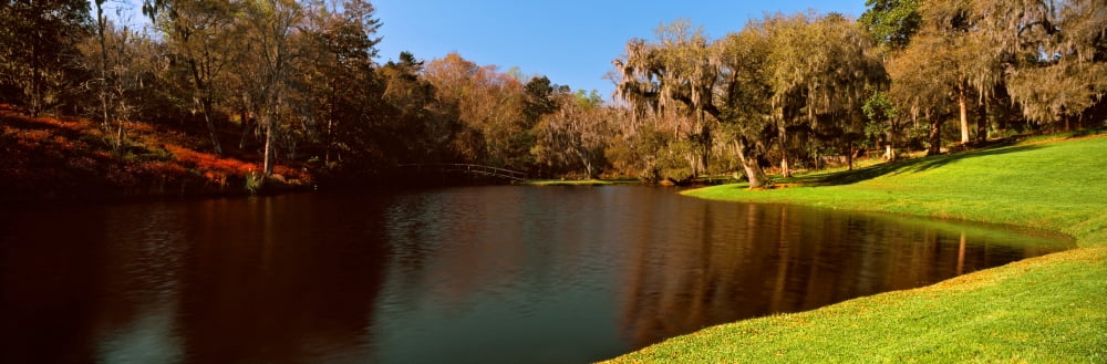 Pond in a garden Middleton Place Charleston South Carolina USA Canvas Art - Panoramic Images (27 x 9)