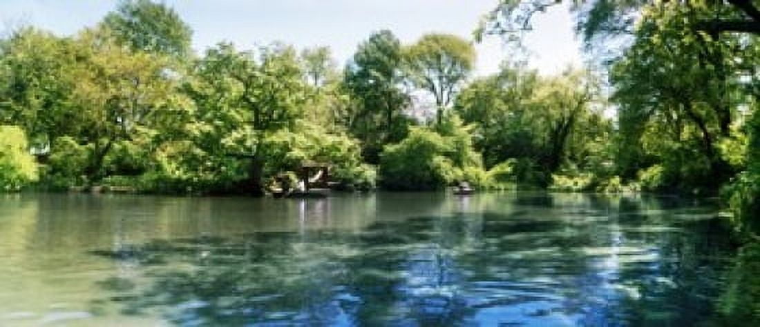 Pond in the Central Park Manhattan New York City New York State USA Canvas Art - Panoramic Images (15 x 6)