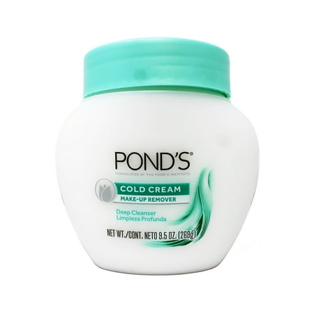 POND'S Cold Cream, Skin Care Facial Cleanser for All Skin Types, Deep Moisturizing Face Wash & Make -Up Remover, 9.5 oz