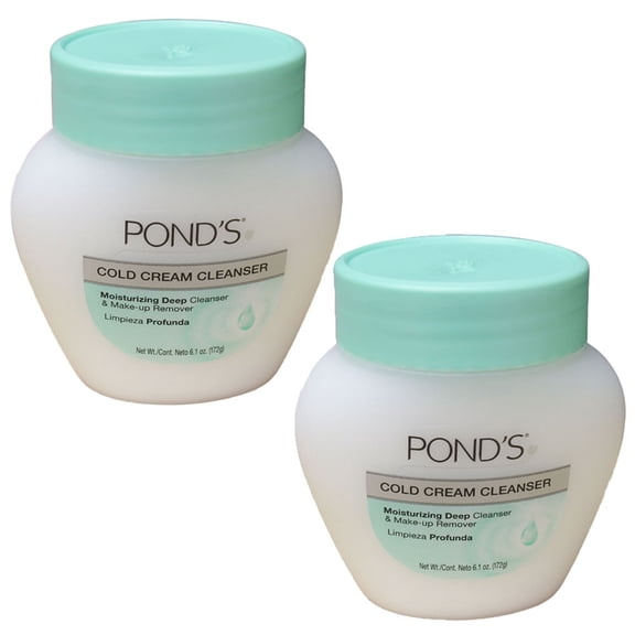 Pond's Cold Cream Facial Cleanser, 6.1 oz (2 Pack) (Bundle)