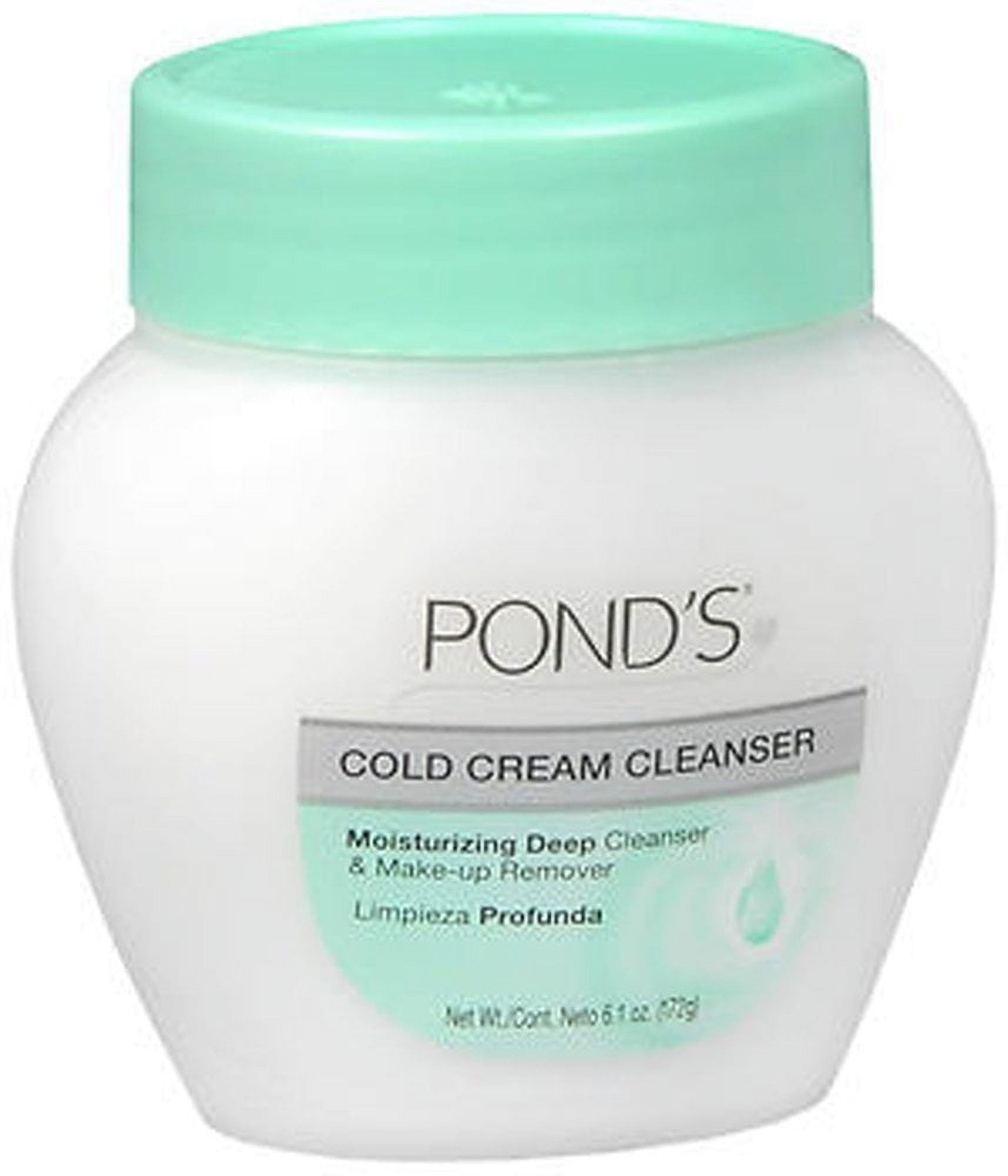 Pond's Cold Cream Moisturize Deep Cleanser & Make Up Remover, 6.1oz, 5-Pack