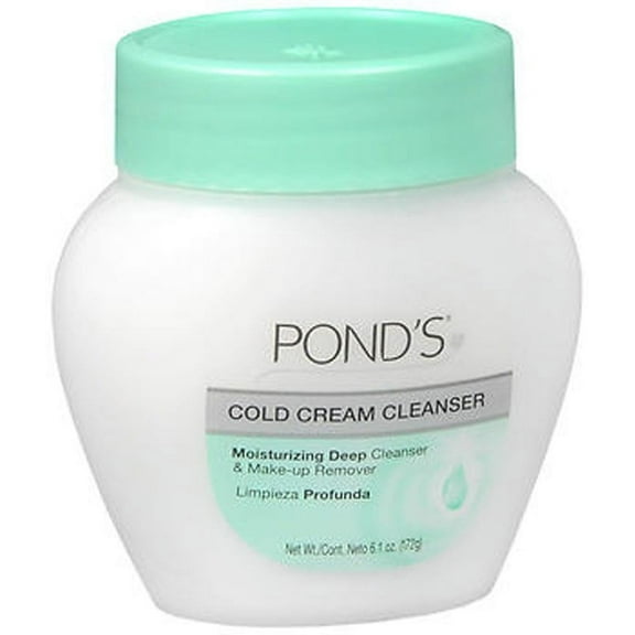 Pond's Cold Cream Moisturize Deep Cleanser & Make Up Remover, 6.1oz, 5-Pack