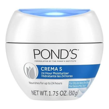 POND'S Crema S Nourishing Face Moisturizer for Women, Travel Size, 1.75 oz