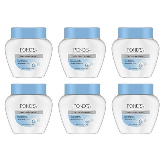 Pond's Dry Skin Cream The Caring Classic 6.5-ounce Rich Hydrating Skin Cream (Pack of 6)