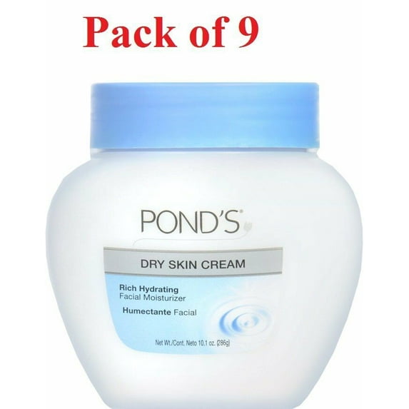 Pond's Facial Moisturizer Rich Hydrating Dry, Oily Skin, 10.1oz, 9-Pack