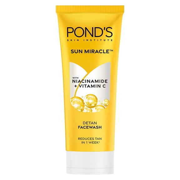 Pond's Sun Miracle Detan Face Wash for Tan Removal, 7.05 oz, Pack of 2
