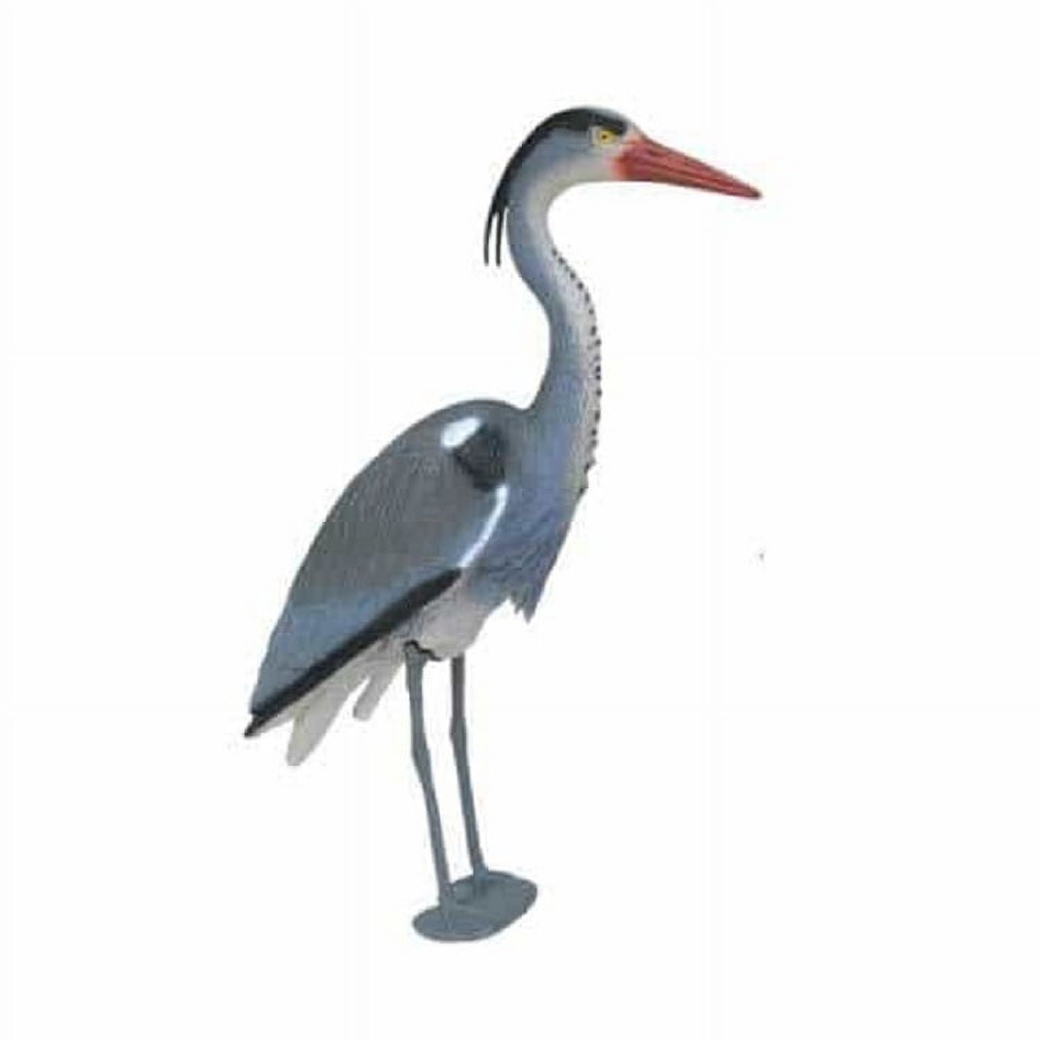 PondH2o Blue Heron Decoy with Legs & Stake 30'' (76cm) Tall, Adult Blue Heron Decoy for Yards & Water Garden Ponds