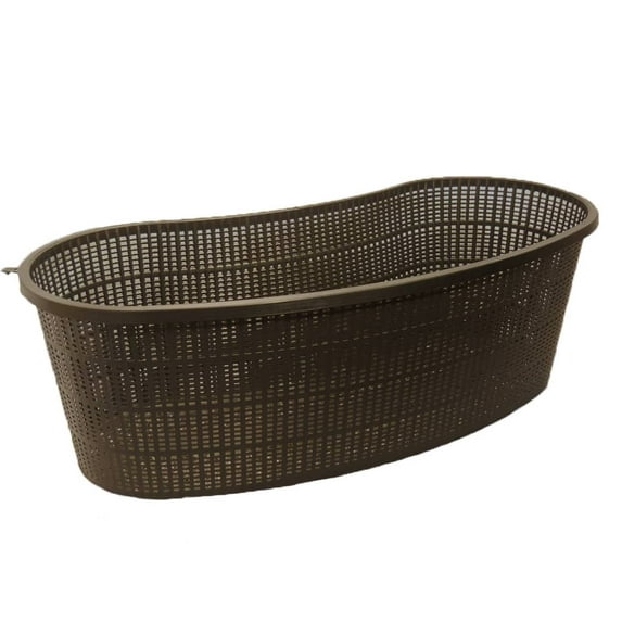 PondH2o Contour or Kidney Shaped Plastic Slotted Mesh Water Garden Aquatic Pond Plant Basket, 17 Inch, Perfect for Lily's, Planting Pot, Basket for Aquaponics, Hydroponics