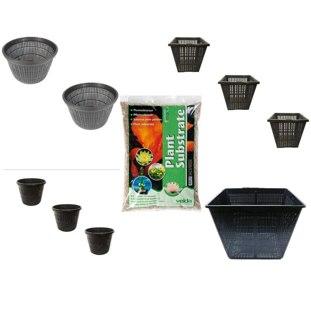 PondH2o Large Water Garden Plastic Aquatic Slotted Mesh Pond Planting
