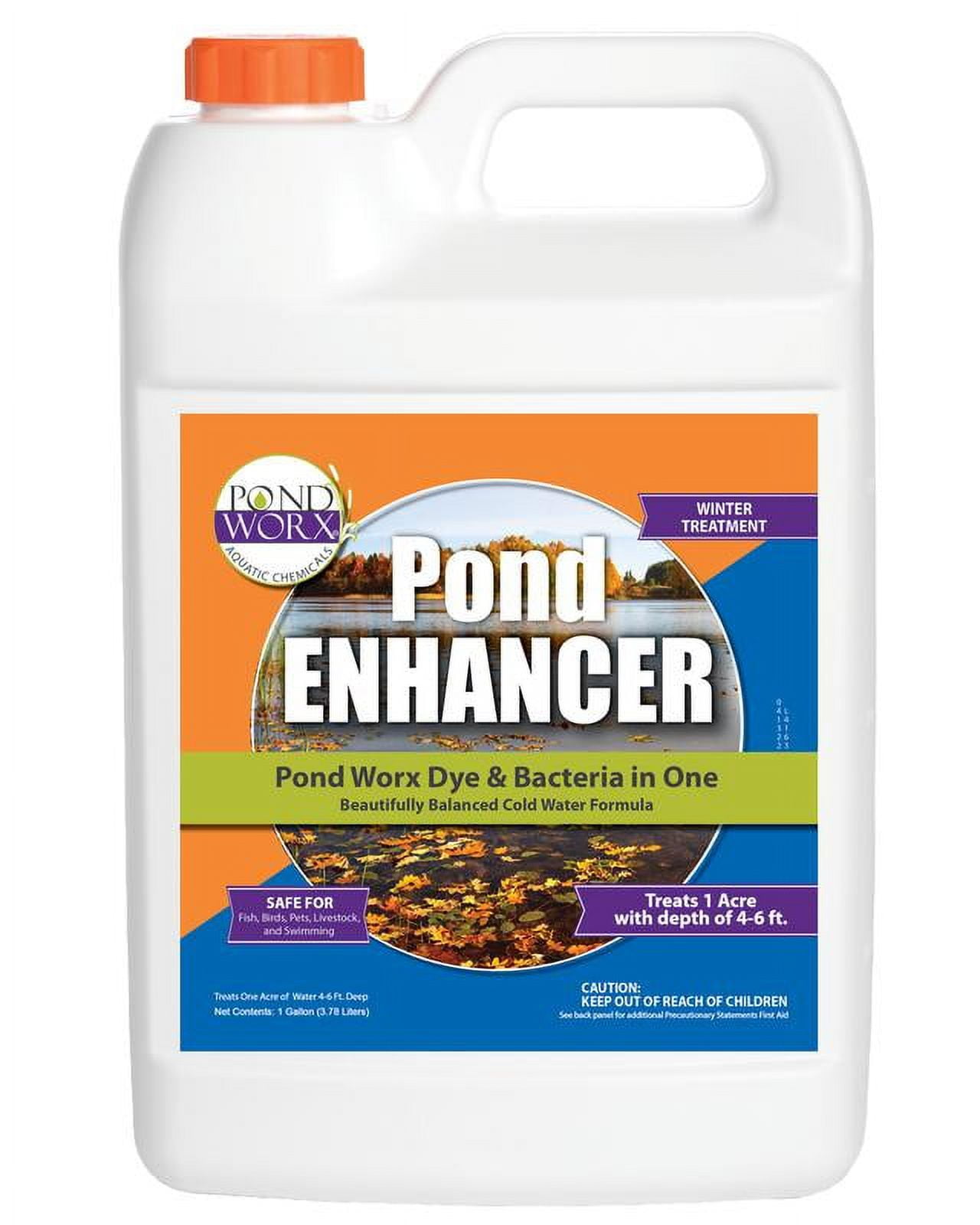 Pond Enhancer with Blue Dye and Bacteria, 1 Gallon