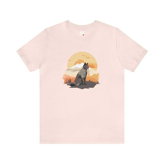 Ponder Cat with Text Short Sleeve Tee