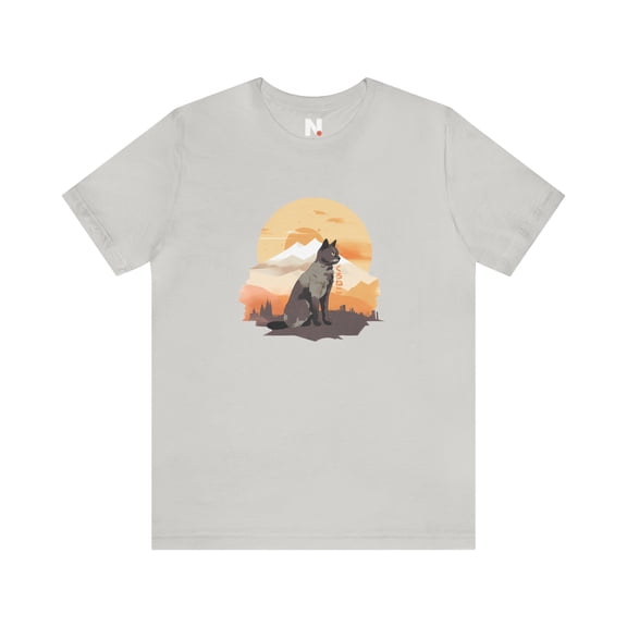 Ponder Cat with Text Short Sleeve Tee
