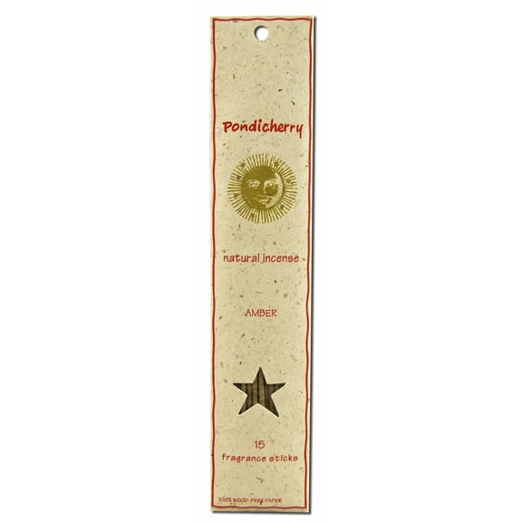 Pondicherry Natural Incense Amber Sticks 15 per package