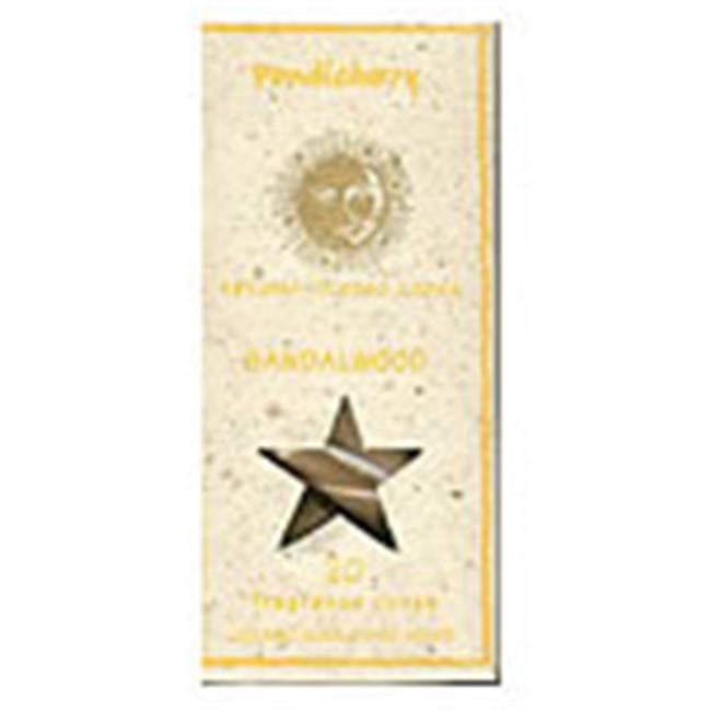 Pondicherry Natural Sandalwood Incense Cones 20 count