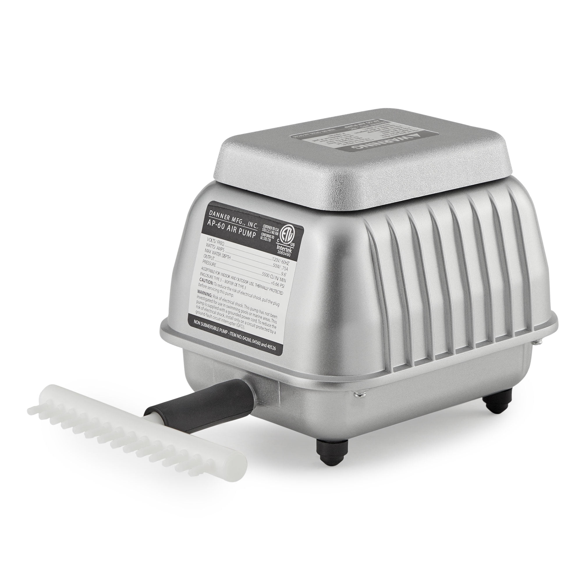 Pondmaster 04560 AP 60 Deep Water Pond Aquarium Air Pump Aeration & Diffuser