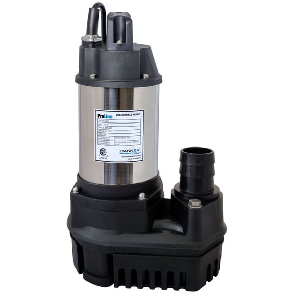 Danner Manufacturing, Inc., Proline 1.0 HP, High Flow Submersible Water Pump, 90106
