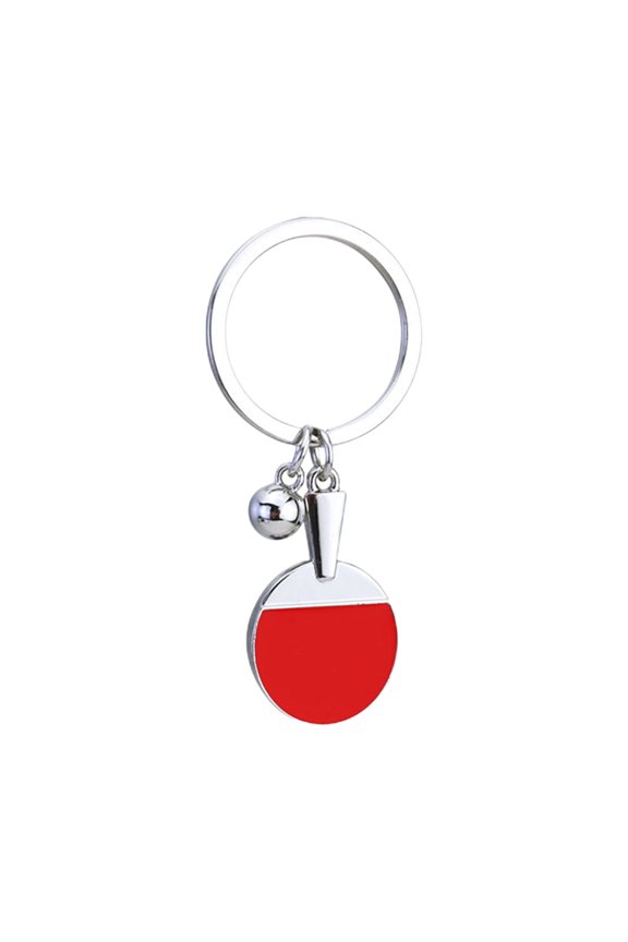 Pong Keychain|Sports Keychain Bag Ornament Pendant|Wear-Resistant Pong Racquet Bat Keychain, Stylish
